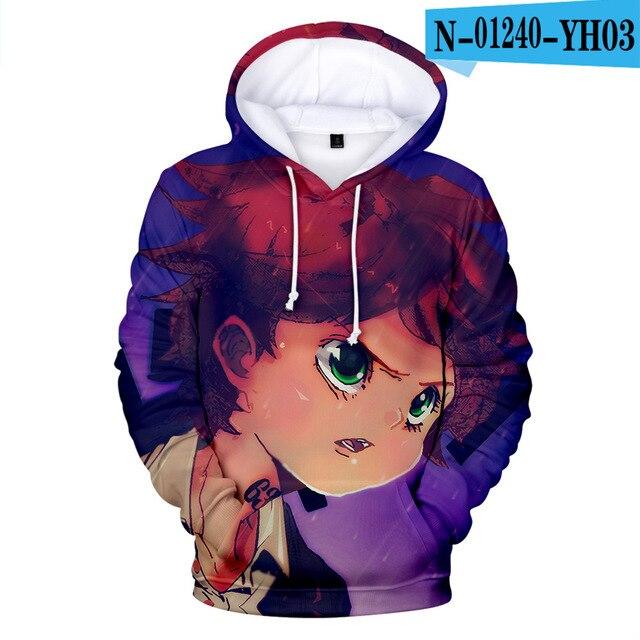 Обещанный Неверленд Фил Джилда Дон Рэй Норман Эмма Косплей Худи Yakusoku No Neverland Толстовка Аниме Одежда Оверсайз