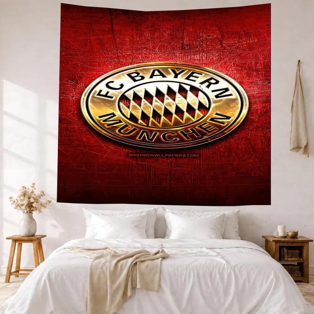 Bayern Munich Wall Decor Tapestry Art For Pet Memorial Birthdaywedding Party Backdrop Family Gift