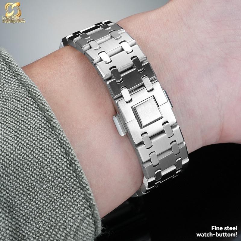 Для G-SHOCK Casio Маленький Серебристый Блок 3459 Серии GMW-B5000 GM-B2100 Модифицированный Мужской Высококачественный Ремешок для Часов из Нержавеющей Стали