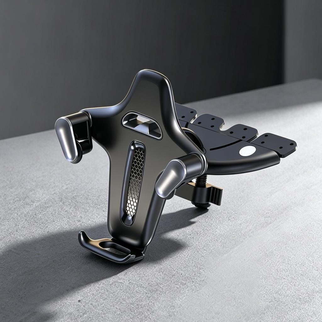 Y-Shape Car Cellphone Holder Compact Disc Slot Mobile Cell Stand Car Vent Phone Holder Compatible for iPhone and All Smartphones