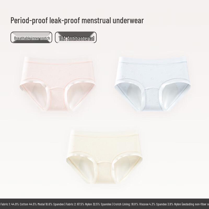 Fenteng Women's Modal Cotton Leak-Proof Menstrual Underwear