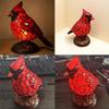 Durability Safety Table Lamp European-inspired Adorable Red Bird Table Lamp Soft Light High-quality Materials Table Lamp