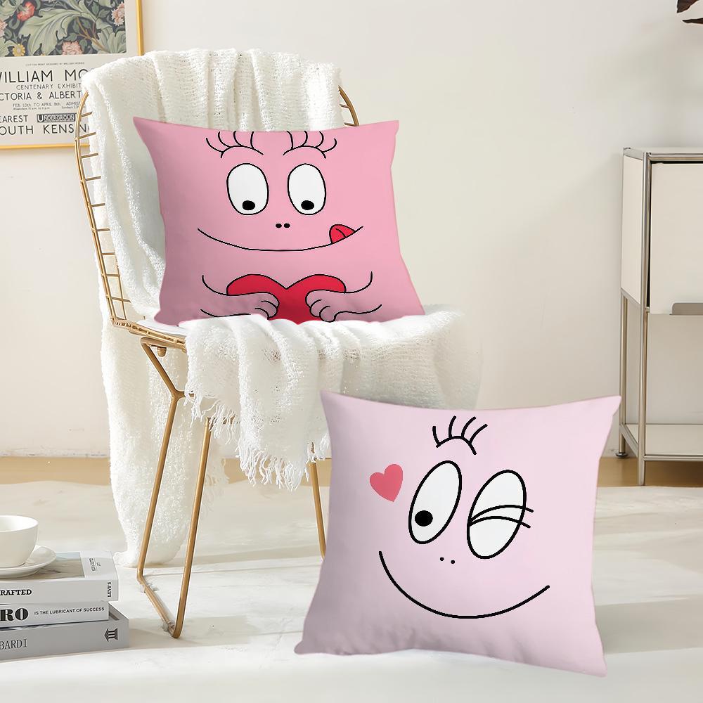 Anime B-Barbapapa Pillow Case Suitable For Bedrooms Living Rooms Cars Home Decoration