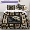Crow Decoration Pattern Bedding uilt Set uilt Cover Pillowcase Home Decoration Birthday Gift (1 * duvet cover + 2 * pillowcase  without core)51