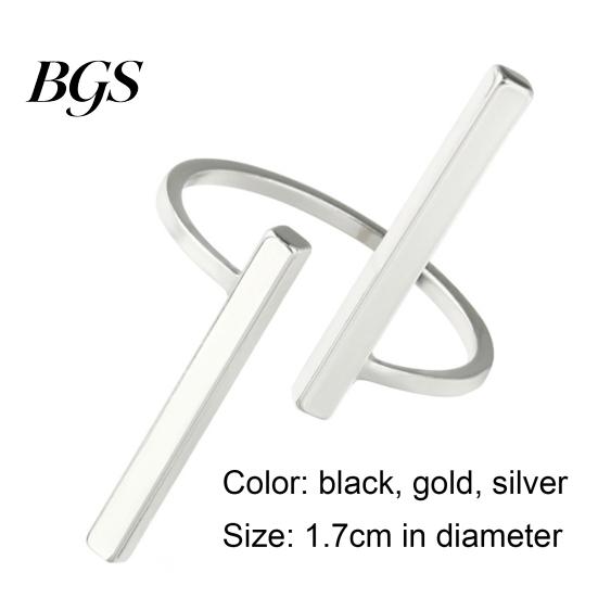 Finger Ring Opening Skin-friendly Metal Fashion Circle for Dating Cool