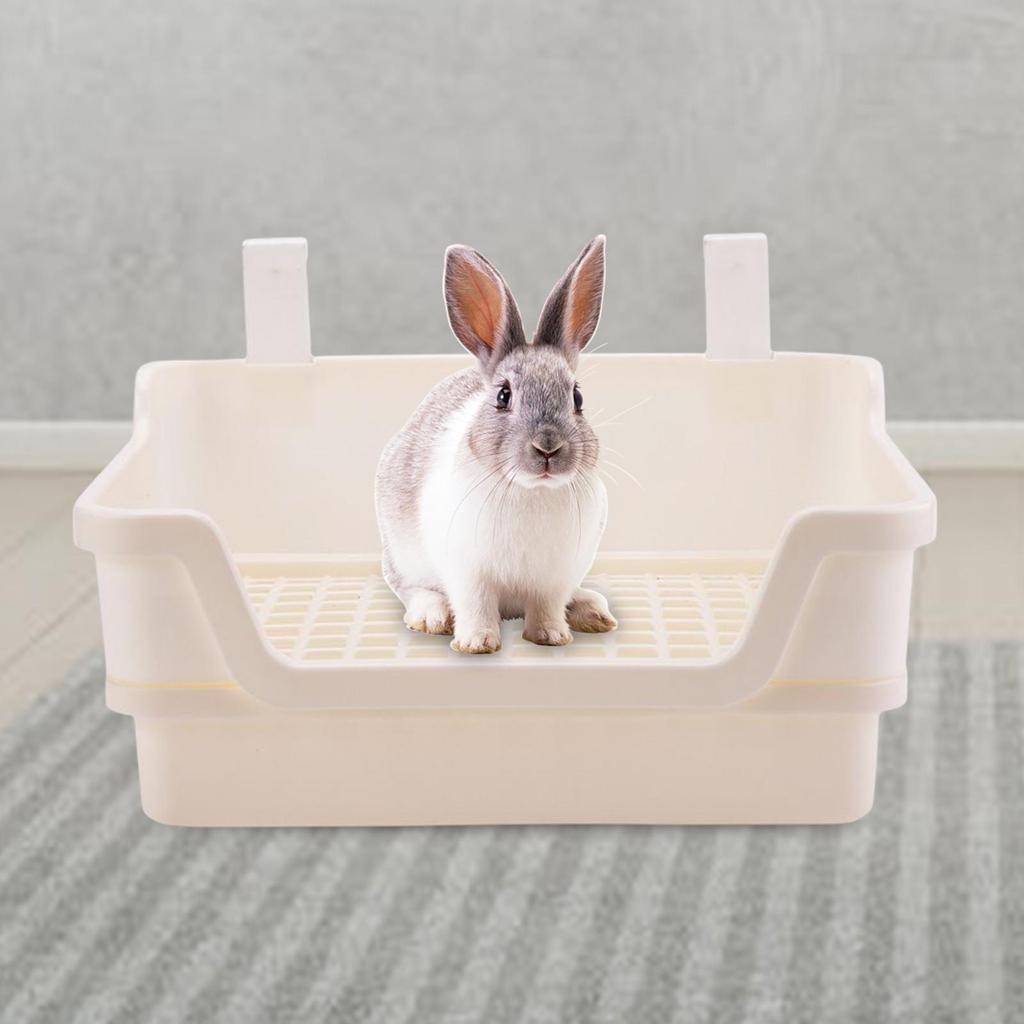 Rabbit Litter Box Toilet Pet Pan Potty Trainer Bedding Box Guinea Pig Corner Litter for Chinchillas Bunny Galesaur