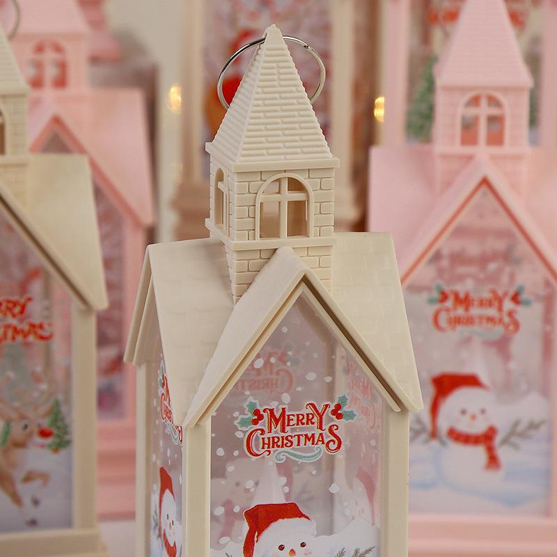 Рождественский светящийся домик, фонарь-подсвечник, ночник