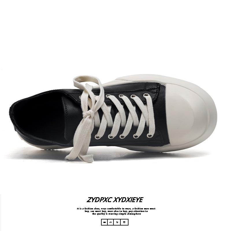 Летние черные туфли для доски мужские дышащие толстые подошвы увеличивают высоту тех же самых пригородных больших туфель Дерби мужские туфли 24326-G