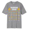 Funny Driving Warning Signs 101 Auto Mechanic Gift Driver TShirt Oversized Casual T Shirt Cotton Mens Tops Tees Cotton Clothing