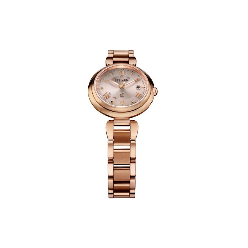 CITIZEN Eco-Drive Series Shubo™ Titanium Pink Gold-plated Case Strap Solar Quartz Titanium Strap Women's Watch Pink Dial ES9468-51W