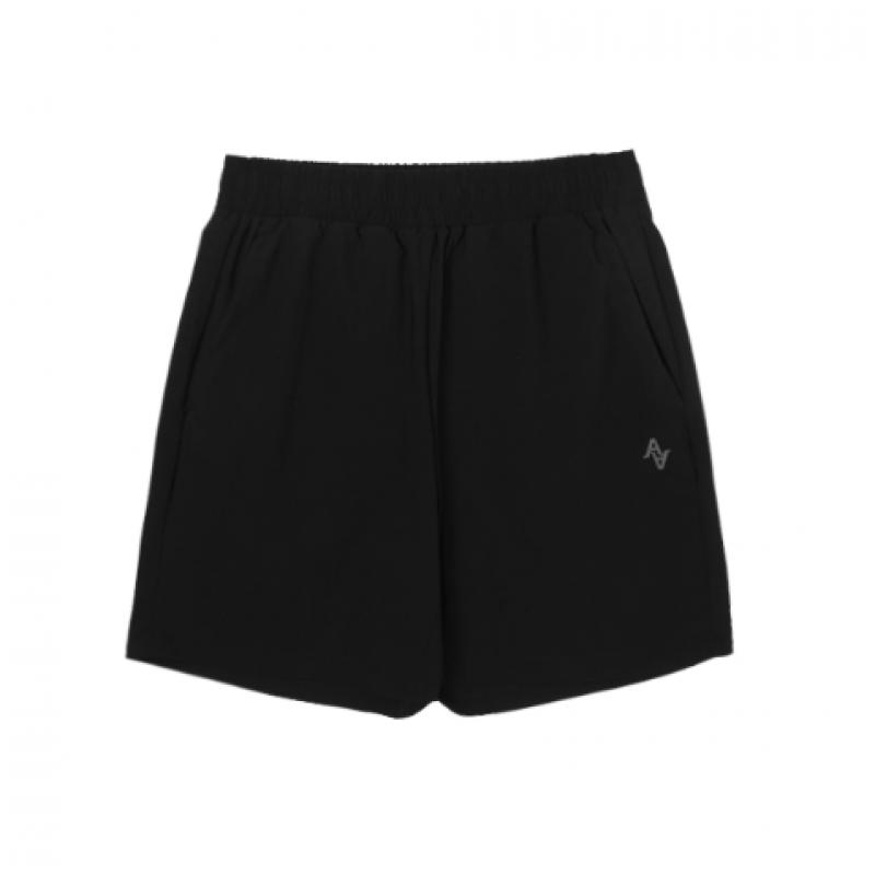 Akii Classic Summer Cooling Loose Fit Short Sleeve Shorts Set Black Akalsu32723