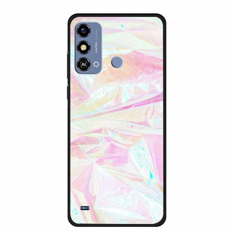 Мягкий силиконовый чехол для ZTE Blade A53 / A53Pro / A53Plus Чехол Мраморный ТПУ Черный Защитный чехол для ZTE Blade A53 Plus Чехол Funda
