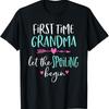 Funny First Time Grandma Let the Spoiling Begin New T Shirts Humor Streetwear Tee Shirt Short Sleeve Unisex Loose Grandmother
