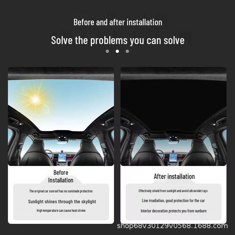 Lynk & Co 10EMP Panoramic Sunroof Sunshade: UV Protection & Heat Insulation Car Accessory