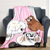 1Pc Panda Bear Adventure Blanket For Couch Bed Plush Cozy Fuzzy Blanket Super Soft Warm Blankets For Fall And Winter 091856