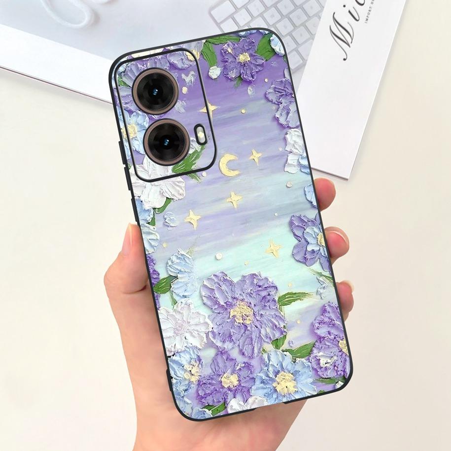 Для Motorola Moto G85 5G Чехол Милые Девочки-Астронавты Мягкий Силиконовый ТПУ Чехол для Телефона Для Moto G85 2024 Funda G 85 MotoG85 Матовый Чехол