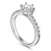 Lindon Classic 925 Sterling Silver  Zircon Ring Ladies Jewelry Wedding Promise Party Gift