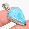 Подвеска из стерлингового серебра 925 пробы с драгоценным камнем Natural Republic Larimar, размер 1,75 дюйма, w7f56