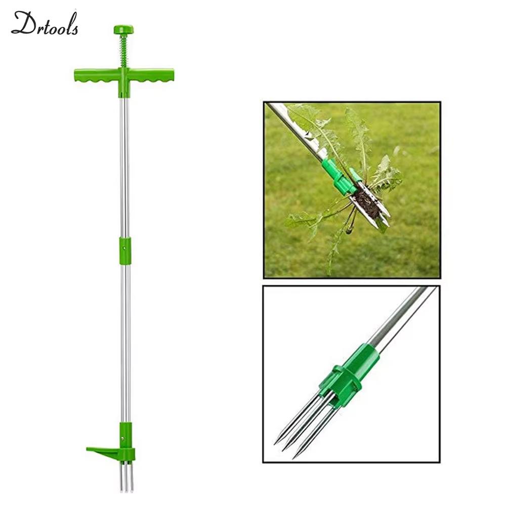 Портативный вертикальный прополочник, инструмент для удаления корней с 3 лапами и педалью, инструмент для прополки травы на садовом участке