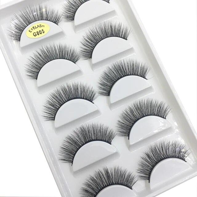 11 стилей, 5 пар, 3D натуральные ресницы из норки, накладные ресницы для макияжа, искусственные ресницы, инструменты для макияжа, красоты