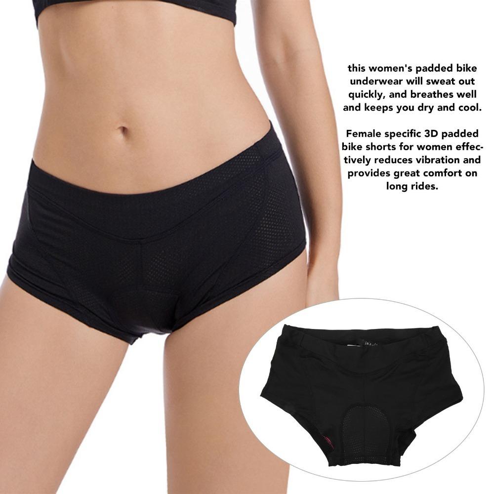 Polyester, Silicone Women  Cycling Shorts Quick Dry Women Bicycle Briefs  Indoor Training