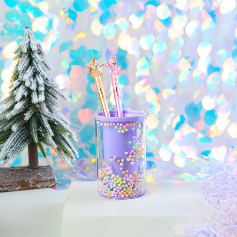 Хрустальный держатель для ручек, органайзер для канцелярских принадлежностей, школьные принадлежности для хранения бутылочек, аксессуары для очистки, кисточка для макияжа, горшок для карандашей, столовые принадлежности