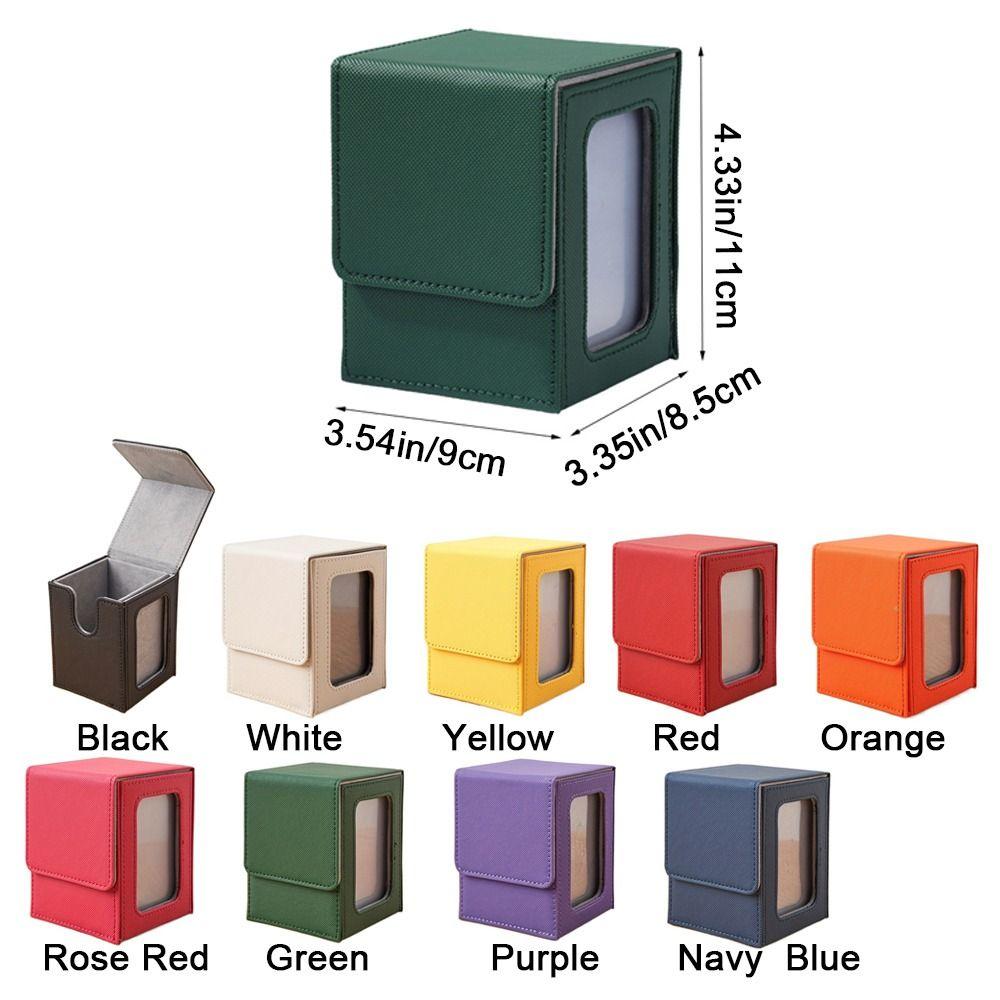 Moisture-proof Window Collection Box PU Game Card Organizer Game Organizer