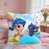Anime True RRainbow KingdomS Cushion Cover Square Short Plush Pillow Case Living Room Sofa Home Decor Funda X