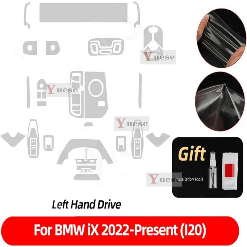 Для BMW iX M60 I20 -2025 Автомобильный интерьер Центральная консоль Прозрачная ТПУ Защитная пленка Антицарапина Наклейка