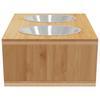 Elevated Dog Bowls 35.5 x 18 x 10.5 cm Bamboo