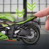 1/12 Kawasaki Ninja ZX-6R Модель мотоцикла для кросс-кантри Симуляция Металлическая модель уличного гоночного мотоцикла Коллекция Детские подарки