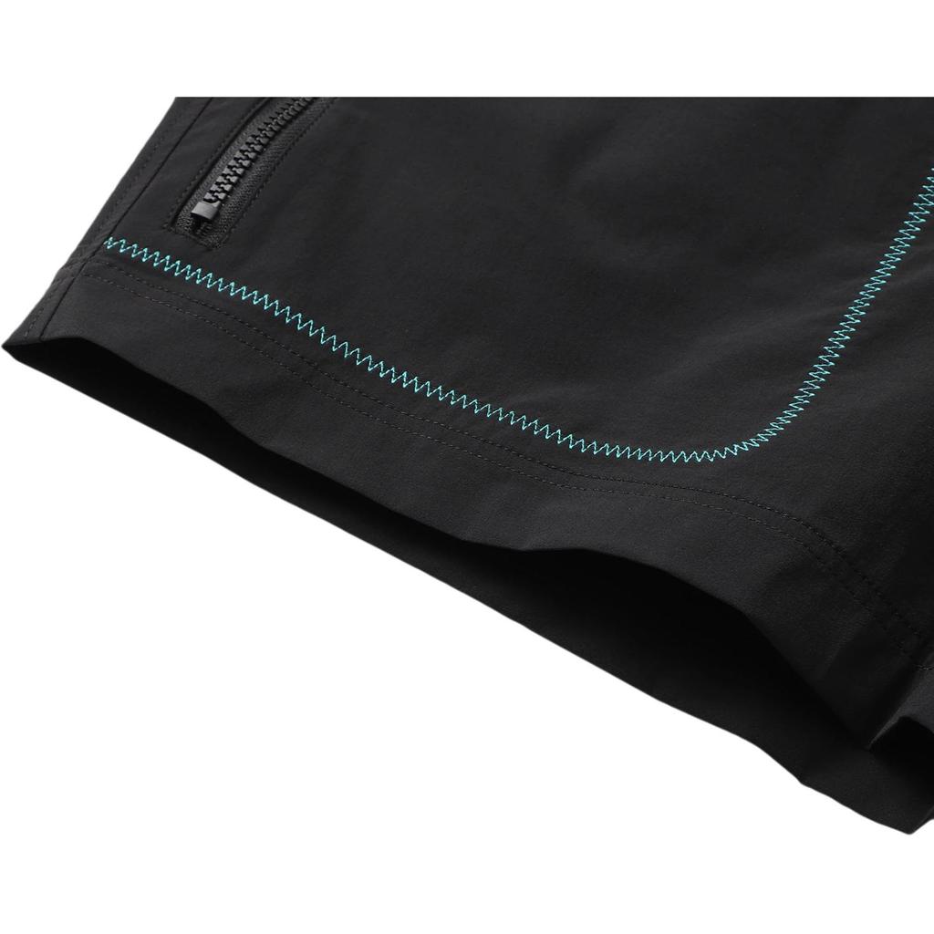 Li Ning X Line Friends Sports Fashion Series Cartoon Frog Embroided Logo Loose Sports Shorts Unisex Shorts Black AKSR658-1