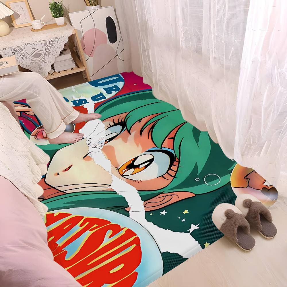 Anime Urusei Yatsura Hallway Carpet Washable Non-Slip Living Room Sofa Chairs Area Mat Kitchen Doormat Area Rug