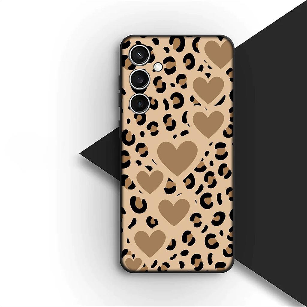 Чехол для Samsung Galaxy S10 S8 S9 Plus A33 A34 A31 70 A71 A72 Note 20 9 8 S10E Кейс Чехол для телефона Коровья шкура Леопард Змея