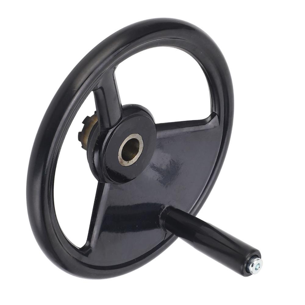 Round Shape Milling Hand Wheel 22x250mm Rotary Handwheel Durable Lathe Handwheel For Grinders