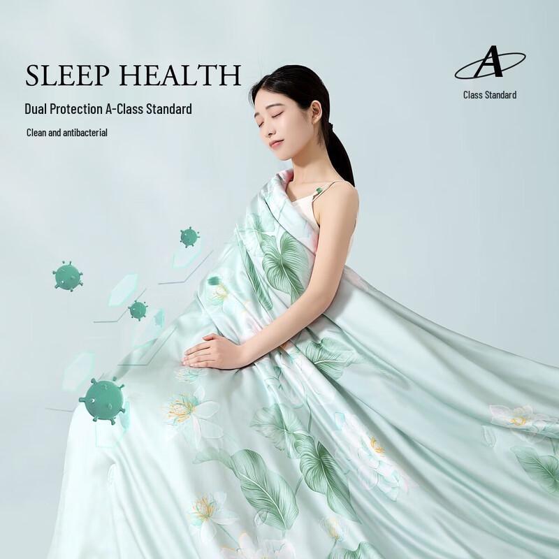 Mercury Home Textiles 100% Silk Summer Cooling Quilt