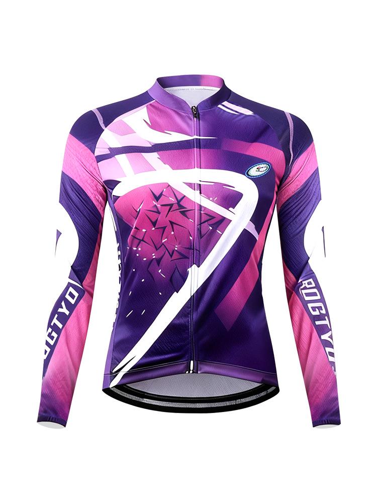 Mid-Aged Women's Thick Fleece Cycling Suit - Slim-Fit Mountain & Road Bike Gear