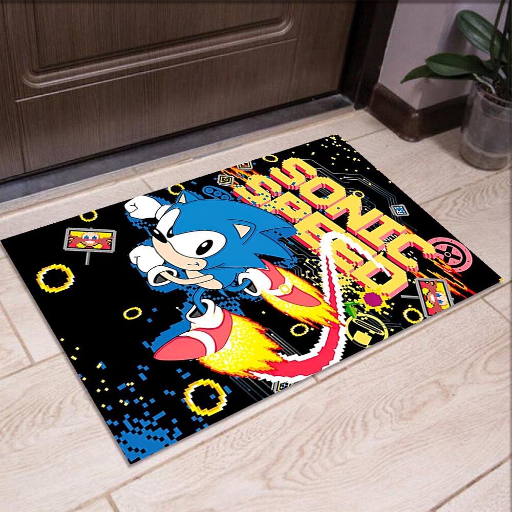 Sonic Printed Carpet Rug for Office Chair Living Room Bedroom Kitchen Room Decor Gifts