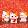Симпатичные украшения для автомобиля Lucky Cat, мини-кошки, микро-ландшафтные украшения, фигурки кошек Fortune Cat, настольные фигурки