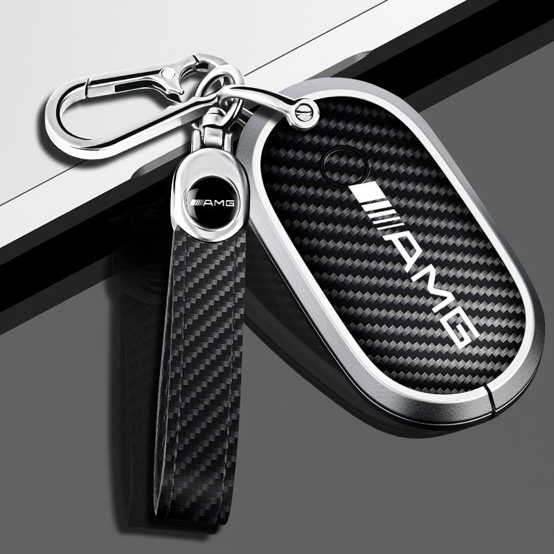 Zinc Alloy Car Remote Key Fob Case Cover Shell Keychain For Mercedes Benz W223 Class S300 S350 S450 S500 2020 2021 Accessories NI8