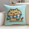 Squishy MMochi Mochi PetsS Cushion Cover Breathable and skinfriendly linen pillowcase square removable and washable cushion