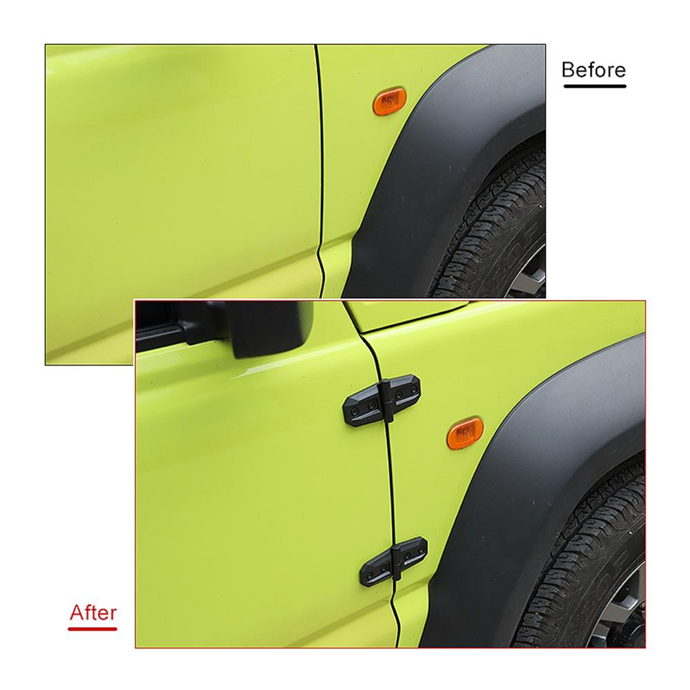 Декоративная накладка на дверную петлю автомобиля из АБС-пластика для Suzuki Jimny 2019+, внешние аксессуары, черный