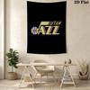 Utah Jazz Basketball Team Logo Threepiece Set 1 Duvet Cover 2 Pillowcase Without Core Soft And Comfortable Bedding Set