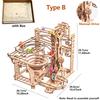 3D Wooden Puzzle Marble Run Set DIY Assemble Building Model Kits STEAM Educational Toys for Kids Adult Gifts, 3 Types