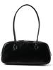 B:MING LIFE STORE by BEAMS Leather Long Handle Boston Bag, Women's, Black, One Size
