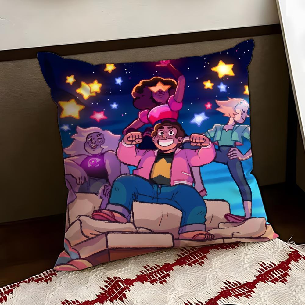 Подушка с принтом из аниме Steven Universe, двусторонняя, мягкая, прочная, чехол для подушки, для дома, автомобиля, многоцелевая, для ежедневного комфорта