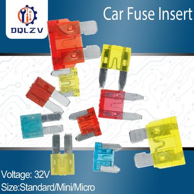 Предохранители 32В Micro2 Mini Малые Средние Автомобильные Предохранители 1А 2А 3А 5А 7.5А 10А 15А 20А 25А 30А 35А 40А 45А 50А Ампер Клипса Набор Предохранителей для Автомобиля Грузовика