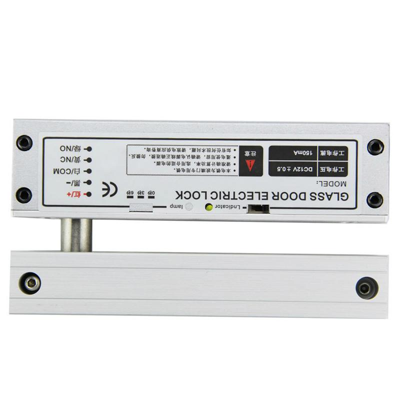 5YOA Electric Drop Bolt Lock Security for Fully Frame Less Glass Door Electronic   Access Control System Kit