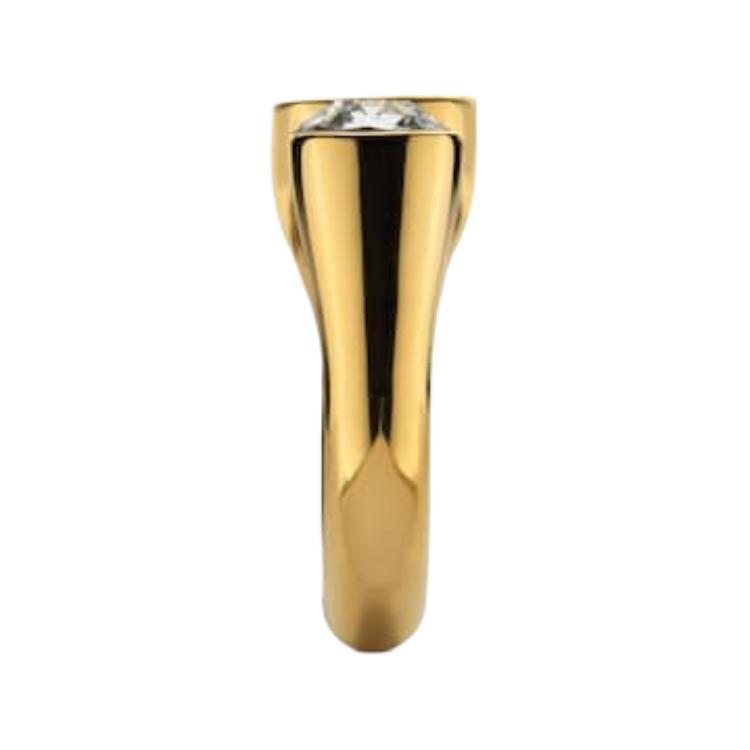 Gucci Blondie Hollow Round Interlocking Double G Glossy Resin Pearl Imitation Crystal Ring Women rings Gold 797336J1D508031