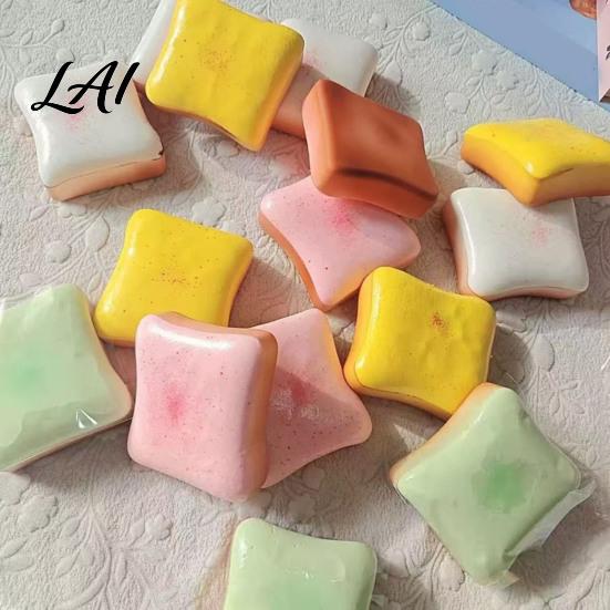 Soft Stress Ball Bread Butter Squeeze Toy Slow Rising Relief Realistic Anti-stress Toy Toast Sensory Fidget for Anxiety Birthday Party Gift,